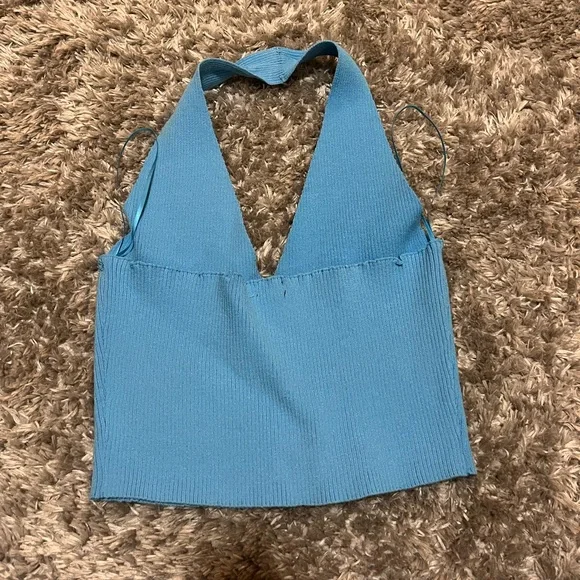 Pacsun blue sweater halter top - Picture 3 of 3
